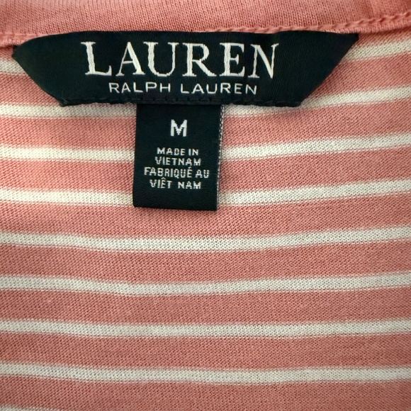 Lauren Ralph Lauren Striped Jersey Maxi Dress Size M - Picture 7 of 8